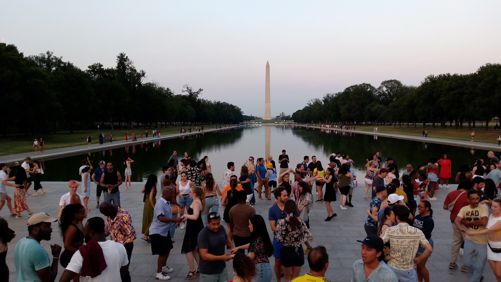 Photo of Reflecting Pool with Dancers